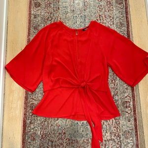 Express red blouse